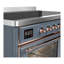 Cuisinière à induction 48 pouces avec 6 éléments à induction en bleu-gris (garniture cuivre) Majestic III Series-124828920-124828922