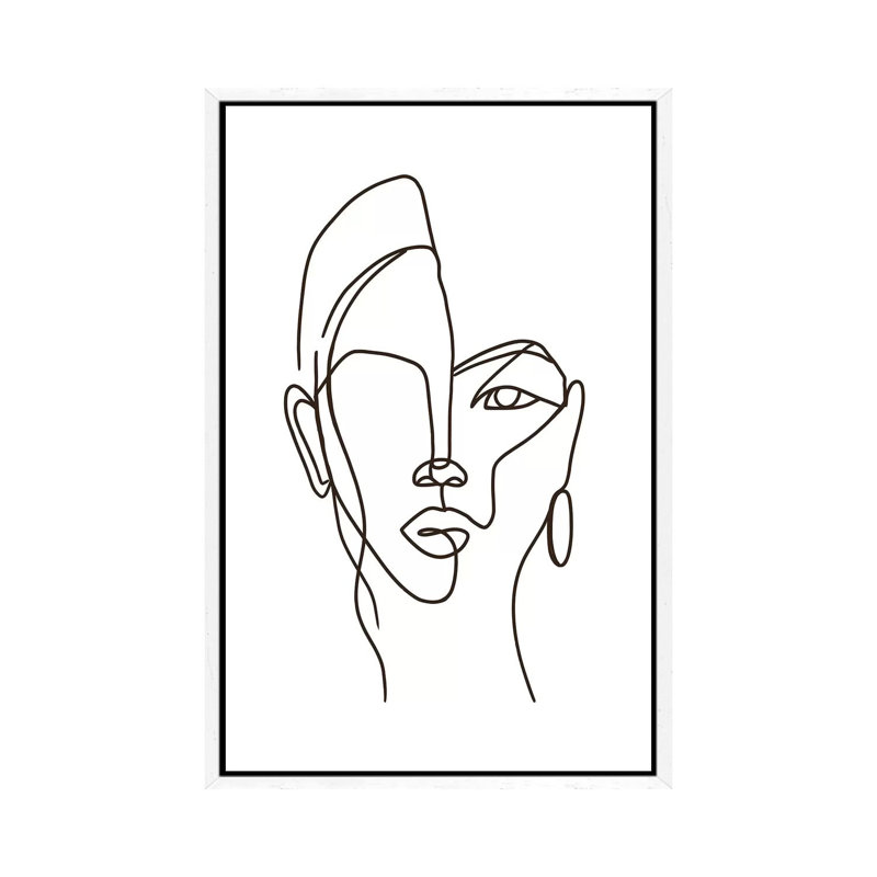 Perception - Print on Canvas, 152.4cm H x 101.6cm W x 3.81cm D, White Framed