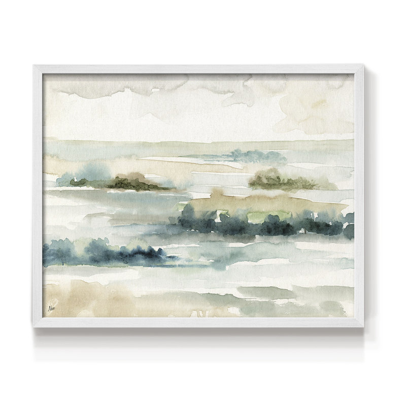 Pastel Panorama -Framed Print - Restickable, H 11 po x l 14 po, Blanc