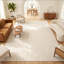 Tapis uni uni, tapis lavable à la machine pour le salon et la chambre à coucher-532009961-532009966