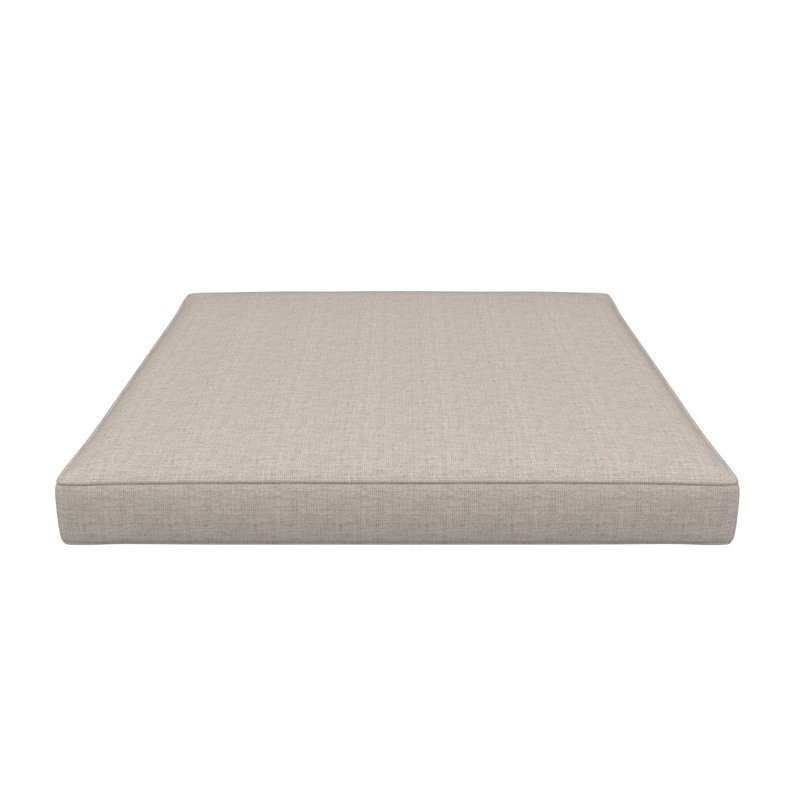 Sunbrella® Outdoor Ottoman Seat Cushion, 20" W x 22" D, Cast Silver