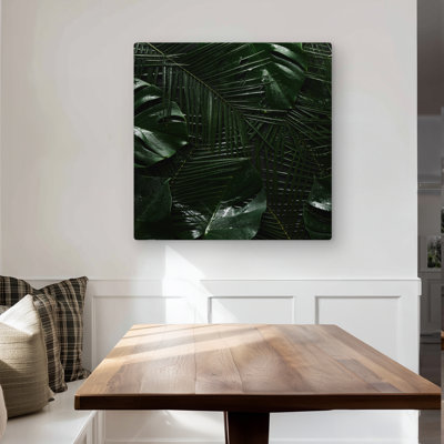 Tropical Jungle - Photography Leaves Metal Print for Home Decor