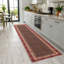 Tapis miniature en chenille de coton rouge pastel Lacasa-1430665511
