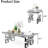 2 Piece Grey And Silver Living Room Table Set