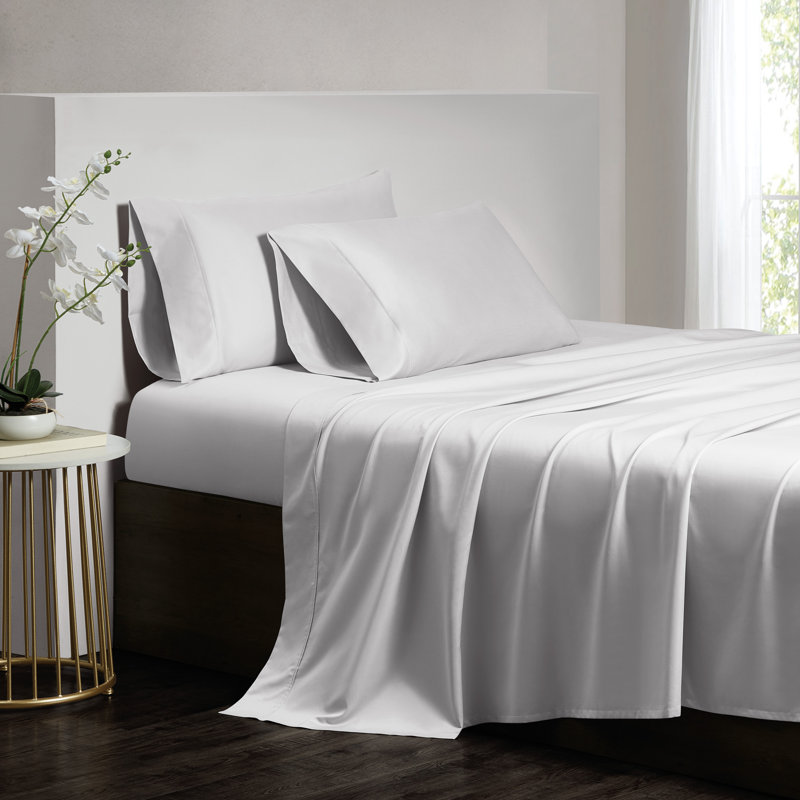 Lux Pillow Case, Cal.King Case Pack with 2 Pillowcases, White