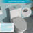 Creationstry GPF Elongated Floor Mounted One-Piece Toilet (Seat Included)