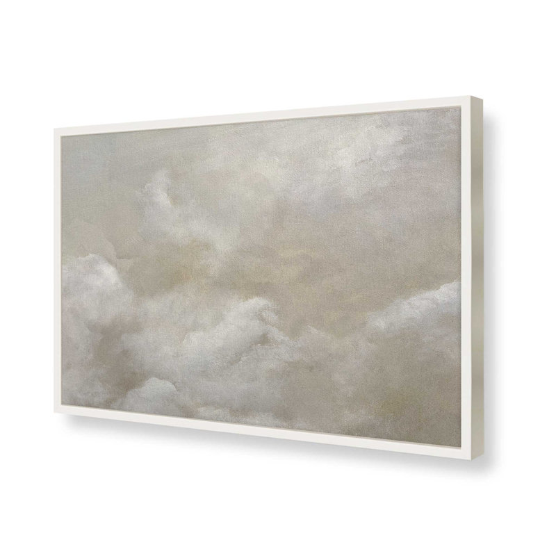 «Clouds Two» par Garima Dhawan, reproduction d'art, H 12 po x l 16 po, Blanc