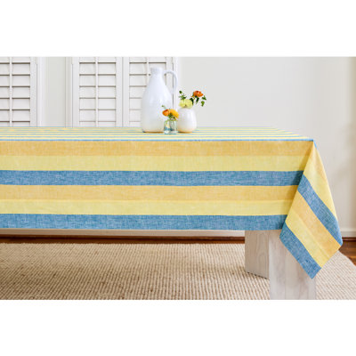 Cabana Stripe - 100% Pure Linen Tablecloth