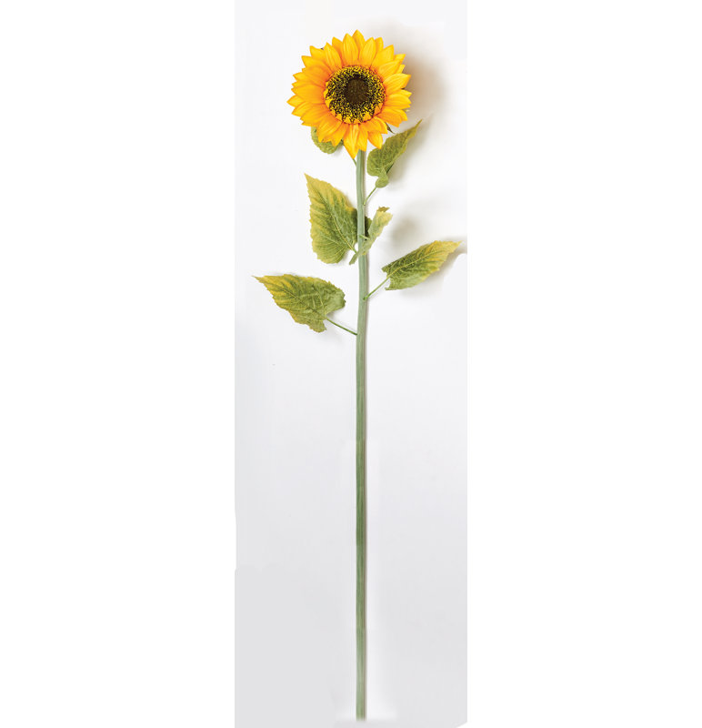 Tournesol artificiel 41 po avec fleur géante 8 po et 6 feuilles