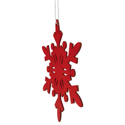 7.75'' Wood Holiday Shaped Ornament