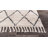 Twinar Geometric Hand Knotted Wool Off White/Dark Gray Shag Area Rug-653189081