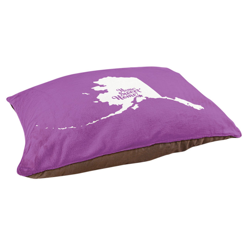Coussin intérieur pour chien d’intérieur doux ancrage, Moyen (H 6,5 po x l 40 po x P 30 po), Violet
