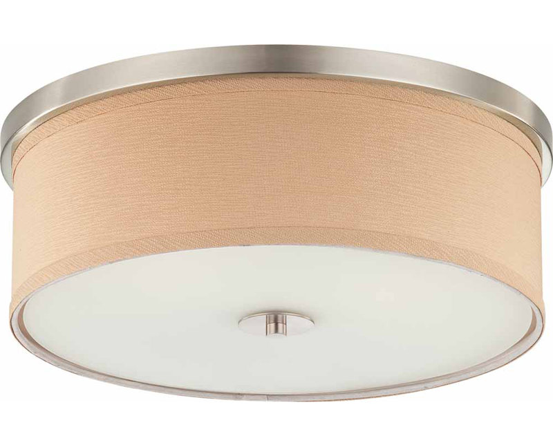 Abat-jour encastré cylindrique en tissu 4,75 po x l 15 po fabriqué à la main