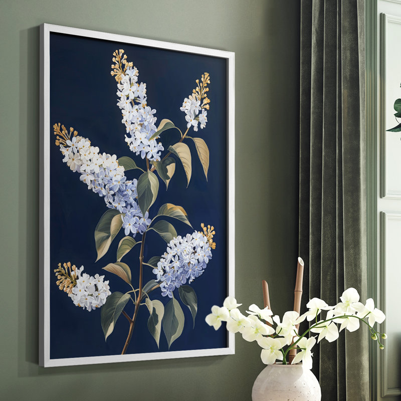 FLORAL Series CLX - reproduction encadrée de qualité supérieure - prête à être accrochée - aucun clou requis