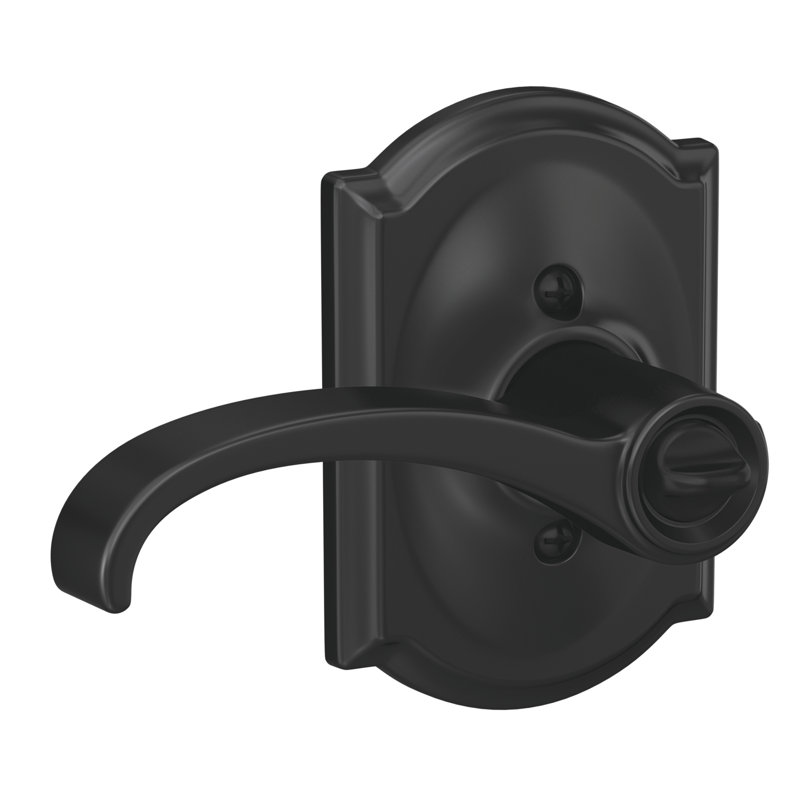 Whitney Keyed (Entry) Lever with Camelot Trim, Matte Black, Keyed Alike, Yes