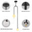 Luminaire suspendu moderne en verre de lait 2 lumières Mid Century Century-1190750322