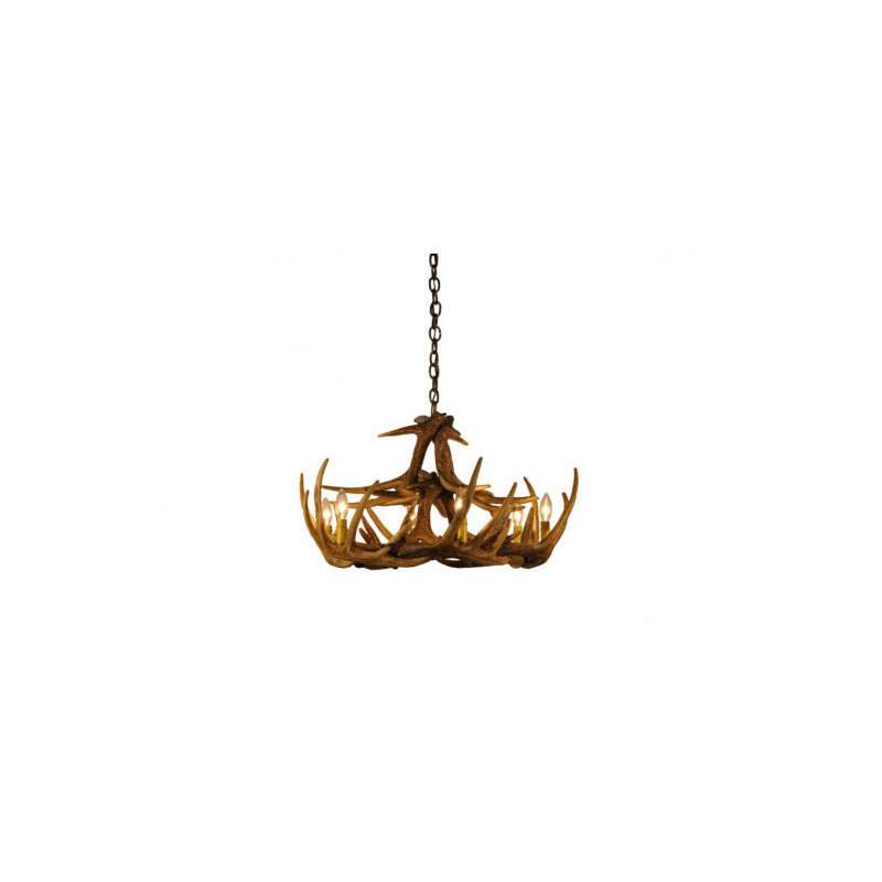Lottie 6-Light Unique / Statement Antler Chandelier