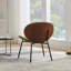 Chaise d'appoint avec structure en noyer. Style Mid-Century moderne, sièges confortables, convient à différents thèmes. Sw1871gn Lounge In Style. Finition, siège, décor-611023222