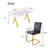 Rectangular Dining Table Set, Modern Kitchen Table With Dining Chairs-1852320101-1852320103