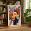 Coral Roses and Peonies Botanical - Wrapped Canvas-790974407-790974408