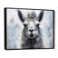 Portrait d'un lama gris sur toile-801139145-801139187