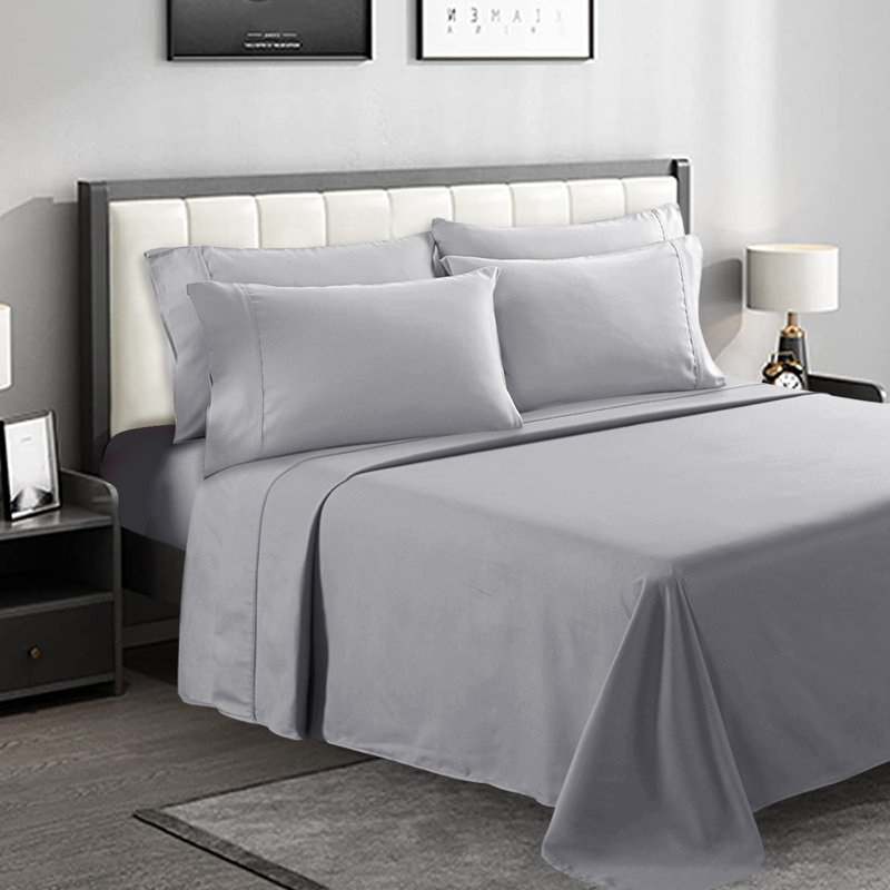 Sheet Set6 Microfiber Sheet Set, Gray
