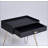 Hailey Black And Gold Wood Storage End Table With Durable Engineered Top And Stylish Metal Hairpin Legs For Modern Living