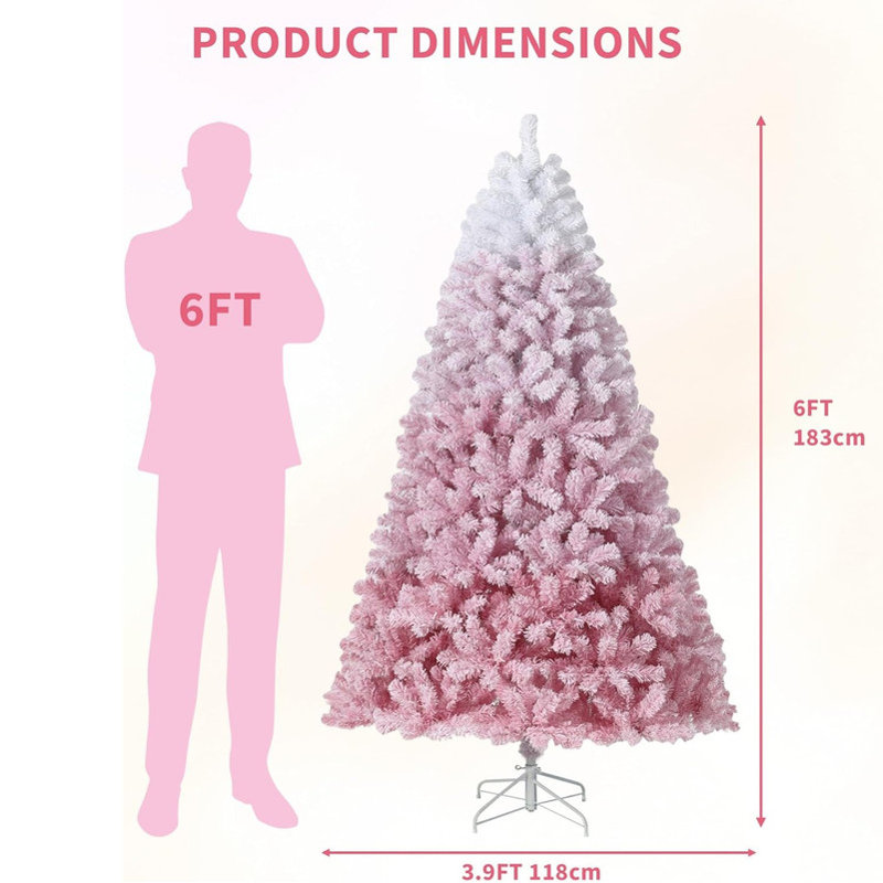 Lighted Artificial Christmas Tree, 1.8m H