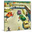 «Flat Tire at the Beach» par Thornton Utz, reproduction d'art sur toile tendue-15881325