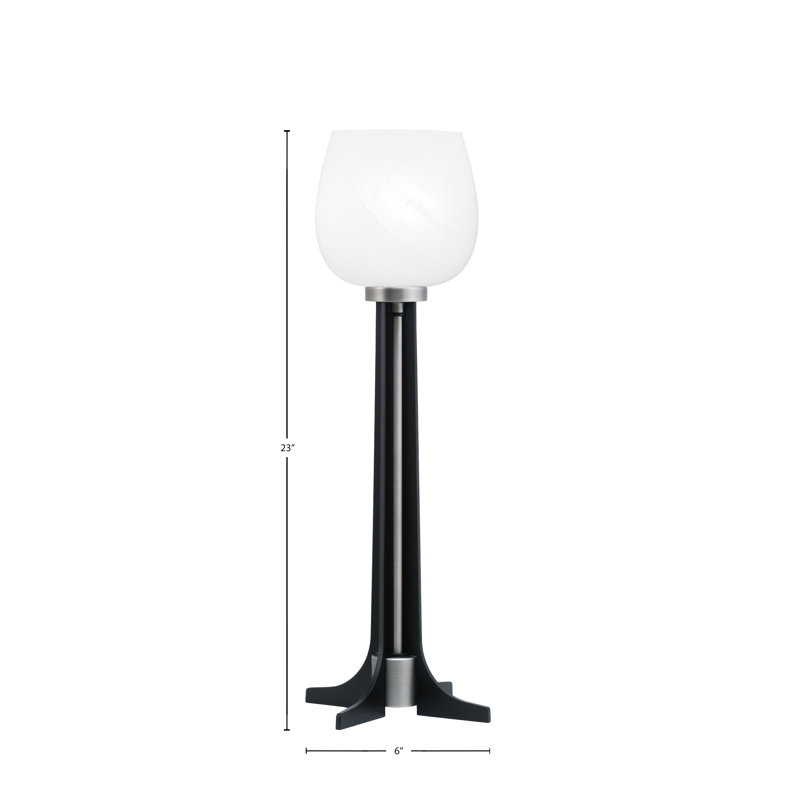 Barnkine Metal Table Lamp, Graphite/Matte Black