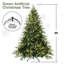 Arbre de Noël artificiel illuminé 4 pi avec 150 lumières incandescentes blanc chaud, 856 extrémités de branches, pin articulé en PE + PVC avec branches à mémoire de forme partielle, support en métal pliable pour la décoration des Fêtes-1538734370