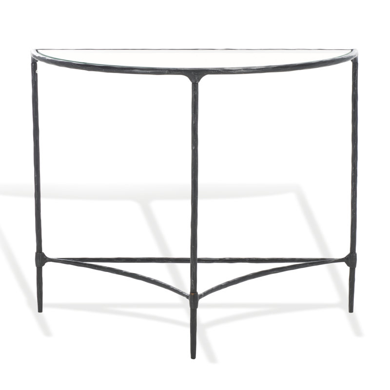 Isabellina Half Moon Console, Black
