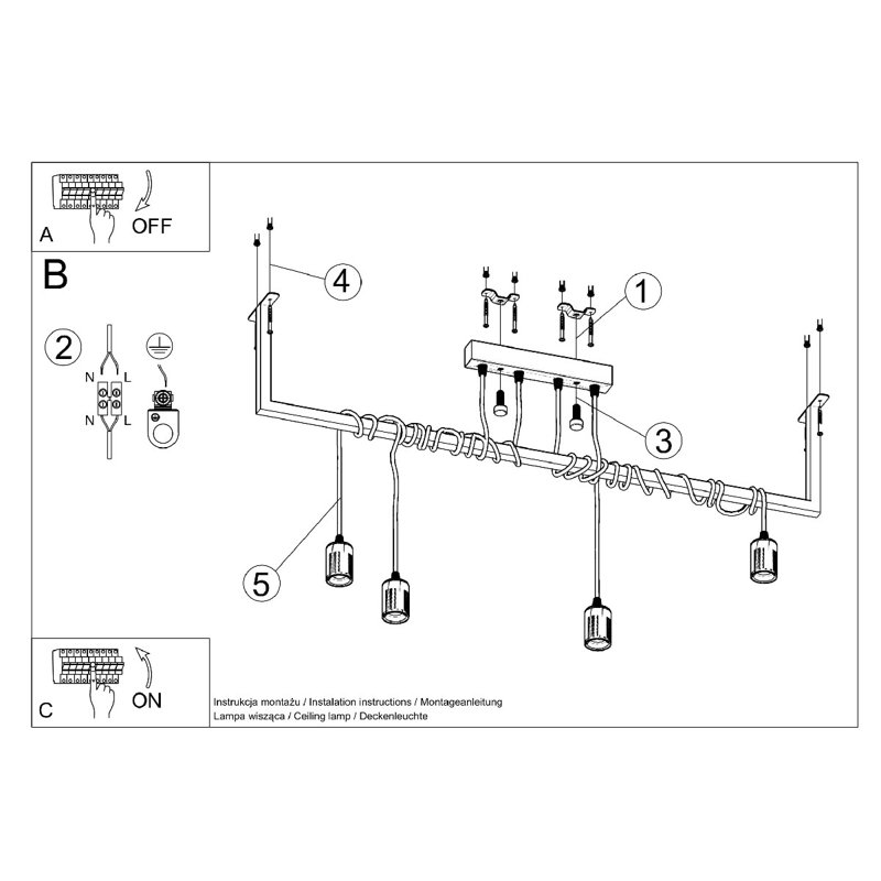 Birkholz 4 - Light Kitchen Island Pendant