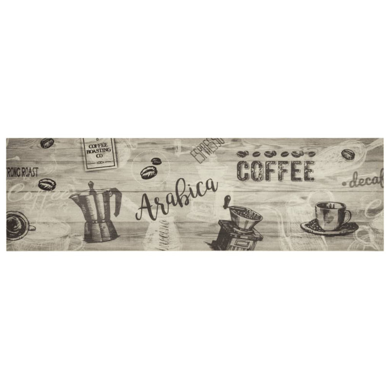 Snyderville Kitchen Mat, Coffee Grey, 45 x 150 cm