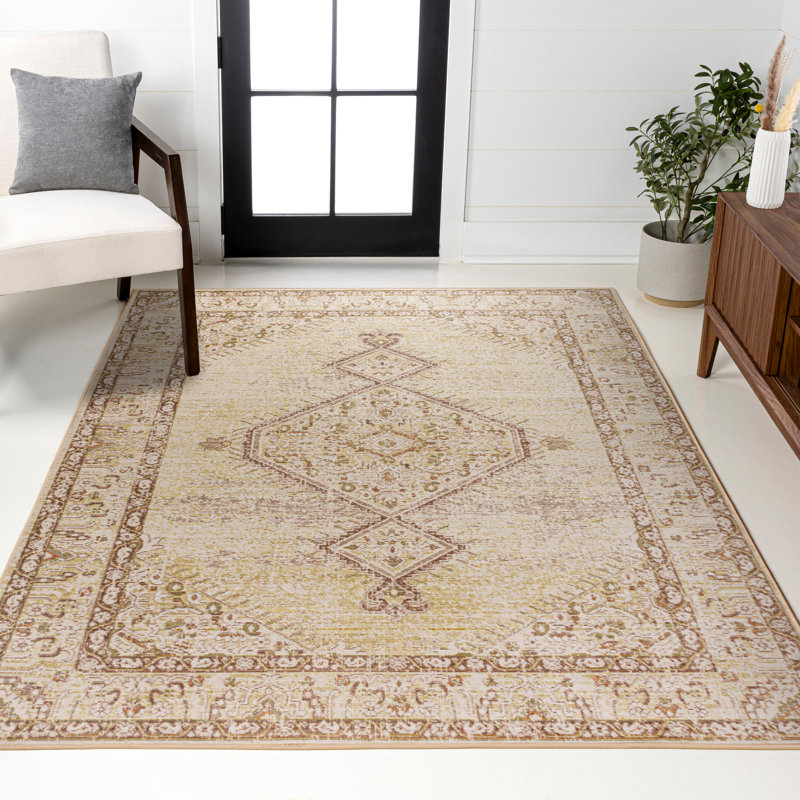 Tapis ivoire Mordecai, Rectangle 5 pi 3 po x 7 pi 7 po