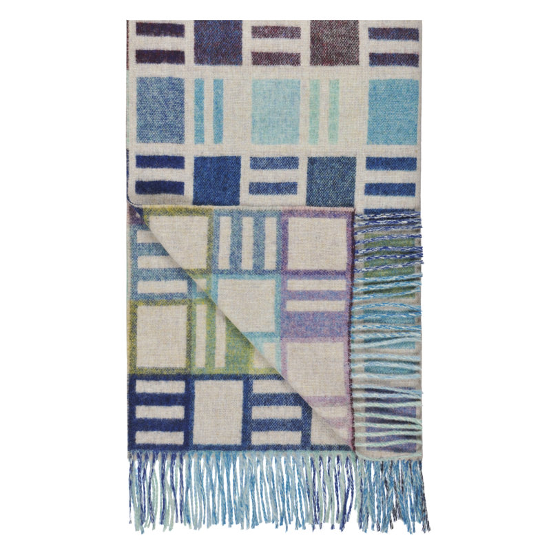 Bainbridge Delft Merino Wool Throw