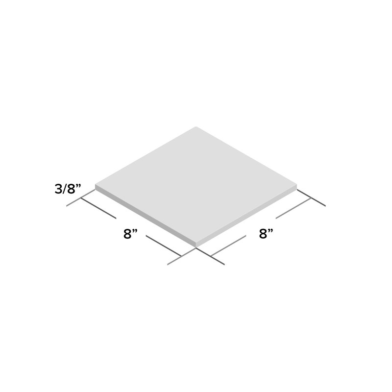 Enchante Decorative 8" x 8" Porcelain Field Tile