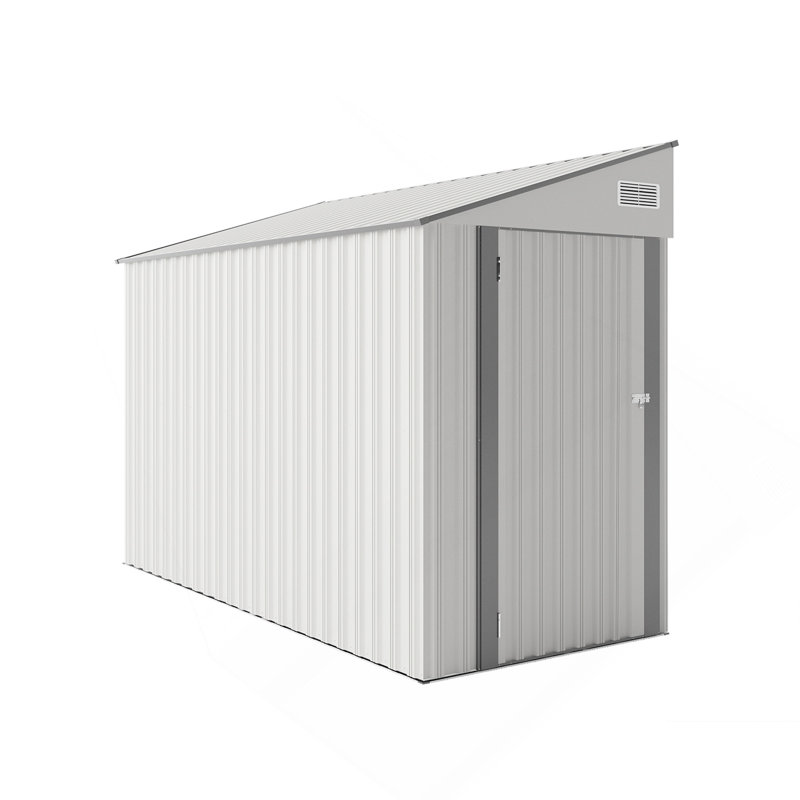 Remise de rangement bicolore optionnelle, porte à charnière simple, conception structurelle solide, bonne ventilation, surface avec film protecteur et convenant à divers cas de figure