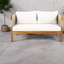 Canapés de patio confortables, sièges de terrasse modernes en corde de bois d'acacia