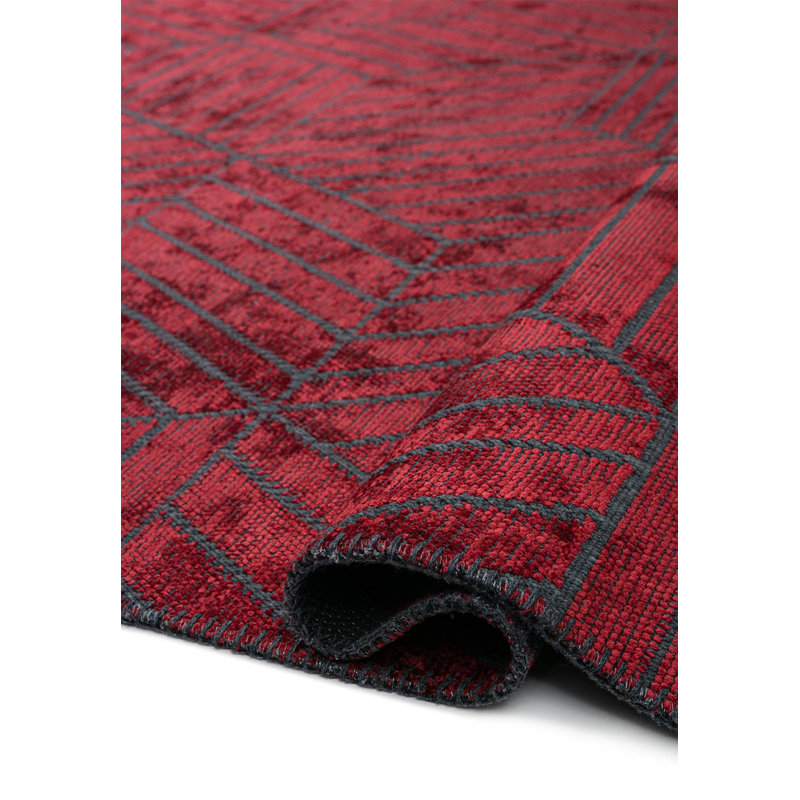 Liscomb Geometric Hand Loom Indoor / Outdoor Area Rug, Rectangle 5'3" x 7'7"