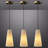 Rennata Height Adjustable Luxurious Alabaster Conical Pendant Lights(Set of 3)-513232940