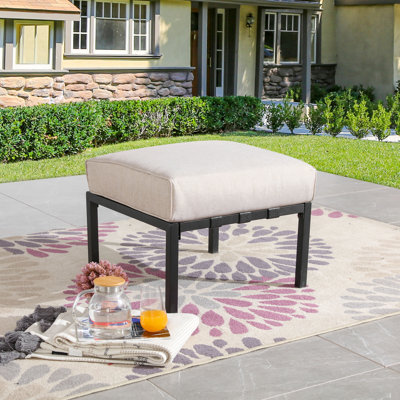 Torpoint Metal Outdoor Ottoman
