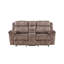 Causeuse inclinable en velours deux tons avec port USB et console