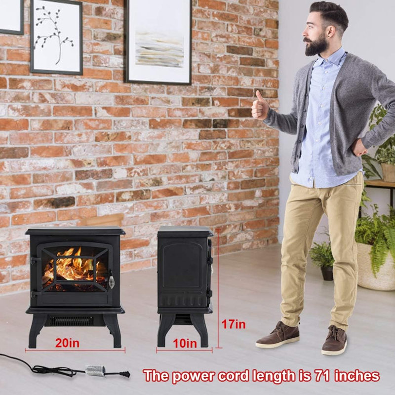 Arlesa Winston Porter 20 " W Electric Fireplace with BTU 4780