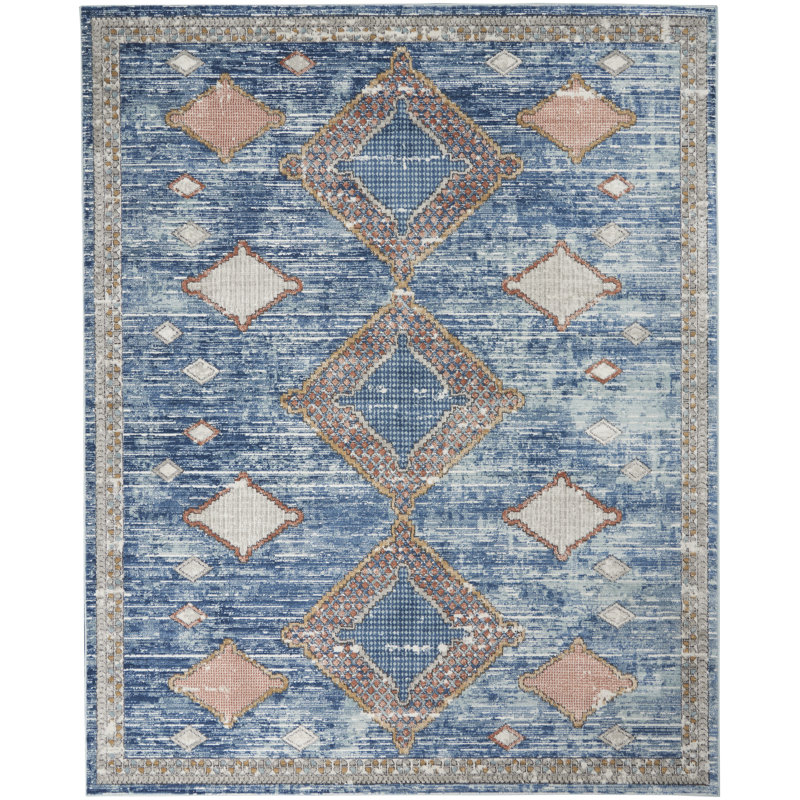 Brinkema Geometric Indoor Rug, Rectangle 6'7" x 9'6"