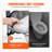 Raised Toilet Seat, 7-Position Height Adjustment 19.3" - 25.2", 350Lbs Weight Capacity, With Comfort Padded Aluminum Frame, Universal Toilet Seat Riser, For Elderly, Handicap, Pregnant, Medical