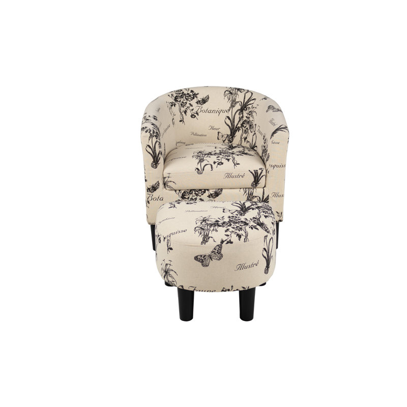 Chaise d'appoint et repose-pieds