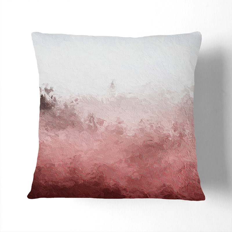 Floral Square Cushion, Black, 55cm H x 55cm W x 20cm D