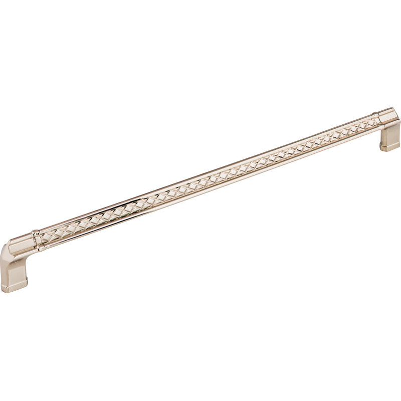 Tower Bridge Bar pull, Polished Nickel, 12" Center to Center