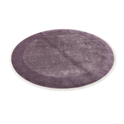 Tapis rond rond mauve Indira